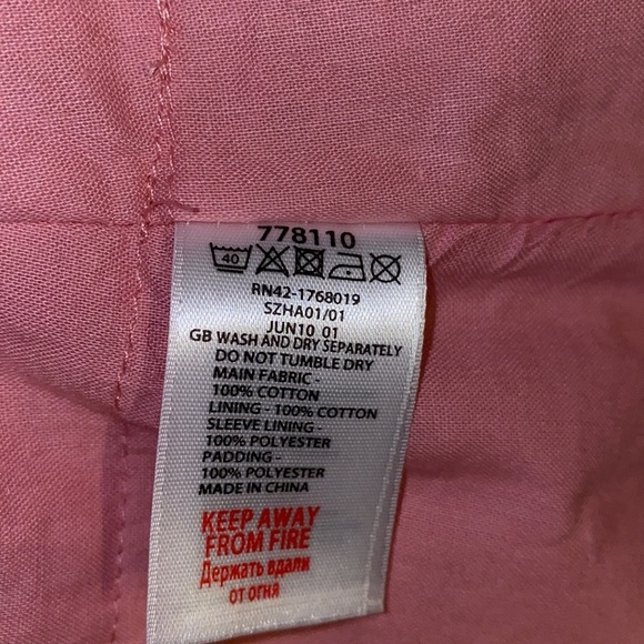 Monsoon rose pink with white hearts winter coat kids 12-18 months youth jacket​​ - Picture 9 of 10